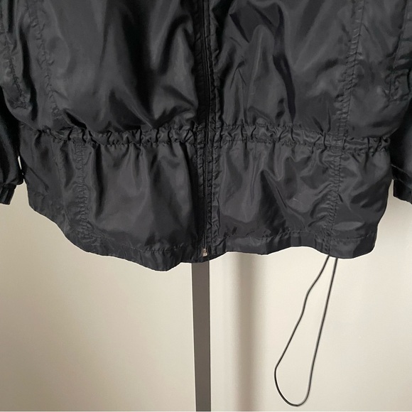 90s Vintage Nike Windbreaker Jacket Full Zip Black White Mens Size Medium - Picture 4 of 10